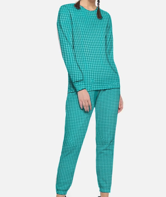 Check Pattern Loungewear Set for Women – Stylish Design, Soft Fabric, Smooth Comfort & Easy Wear